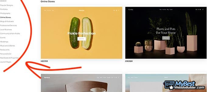 Curso Squarespace: plantillas web y sus tipos.